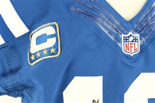 Andrew Luck 2015 Indianapolis Colts Game Used Autographed & Inscribed Jersey Worn During a 9/27/2015 Win vs. Titans Panini LOA & Original Box