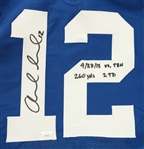 Andrew Luck 2015 Indianapolis Colts Game Used Autographed & Inscribed Jersey Worn During a 9/27/2015 Win vs. Titans Panini LOA & Original Box