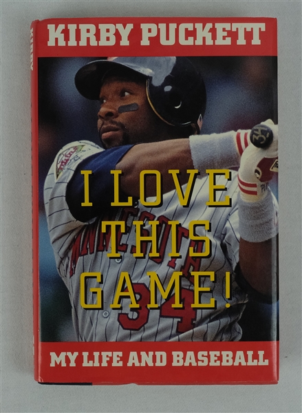 Kirby Puckett "I Love This Game" Autographed Book JSA