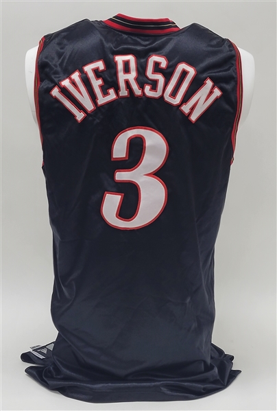 Allen Iverson 2006-07 Philadelphia 76ers Game Used Jersey w/ Dave Miedema LOA