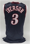 Allen Iverson 2006-07 Philadelphia 76ers Game Used Jersey w/ Dave Miedema LOA