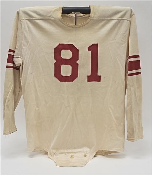 Bill Stribling c. 1951-53 New York Giants Game Used Durene Jersey w/ Dave Miedema LOA