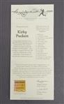 Kirby Puckett Autographed Stat Baseball LE #307/1000
