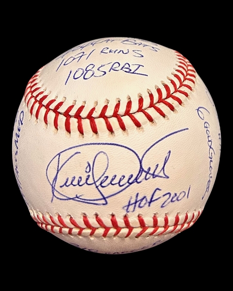 Kirby Puckett Autographed Stat Baseball LE #307/1000