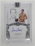 Jerry West Autographed 2017-18 Panini Flawless Enshrined Signatures Black Box 1 Of 1 Card