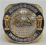 2010 Los Angeles Lakers World Champions Oversized Championship Ring Paperweight Given to Season Ticket Holders