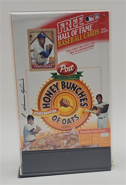 Harmon Killebrew Autographed Honey Bunches of Oats Cereal Box