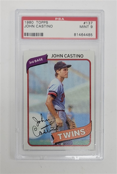 John Castino 1980 Topps #137 Rookie Card PSA 9