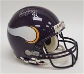 Chuck Foreman Autographed & Inscribed Minnesota Vikings Full Size Authentic Throwback Helmet