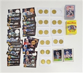 Miscellaneous Sports Card Sets & 20 Pinnacle Bronze Coins