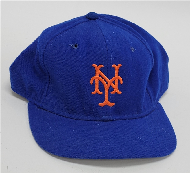 Gary Carter c. 1985-89 New York Mets Game Used Hat w/ Dave Miedema LOA