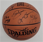 2004 NBA All-Stars Autographed Spalding Basketball w/ Kobe Bryant JSA LOA