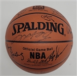 2004 NBA All-Stars Autographed Spalding Basketball w/ Kobe Bryant JSA LOA