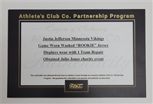 Justin Jefferson 2020 Minnesota Vikings Game Issued & Autographed Rookie Year Jersey w/ Beckett LOA