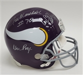 Purple People Eaters Autographed Minnesota Vikings Full Size Replica Throwback Helmet w/ Beckett LOA