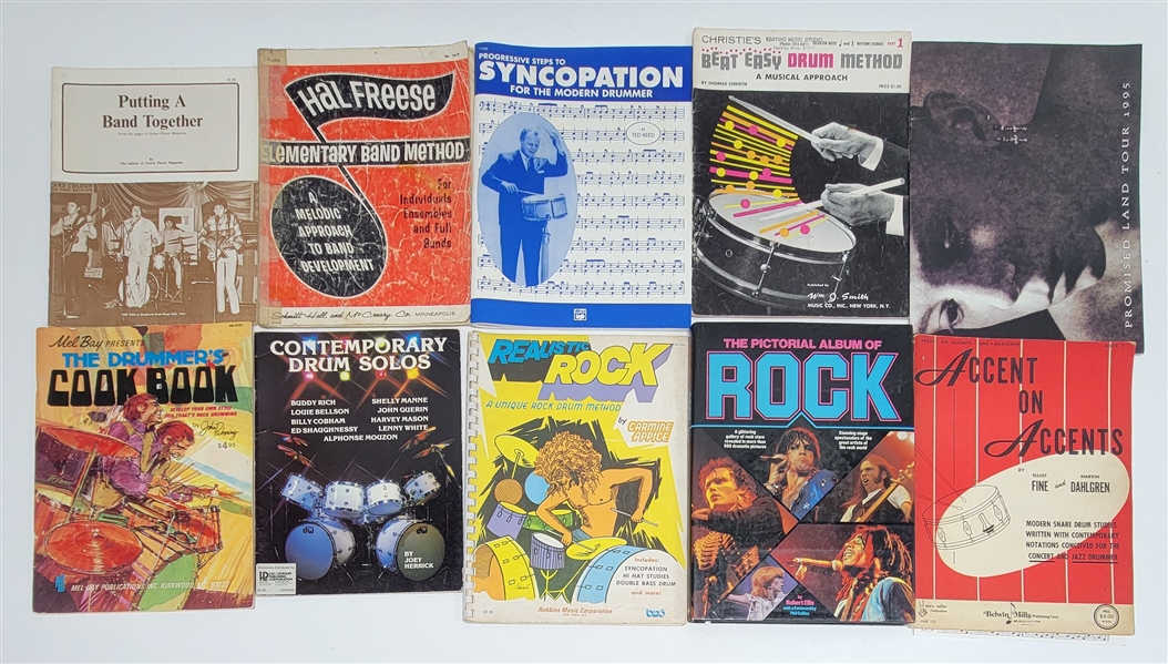 Lot of 10 Vintage Music Magazines & Books