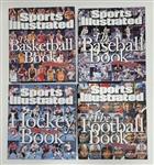 Lot of 4 Football, Baseball, Basketball, & Football Sports Illustrated Books