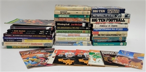 Large Collection of Football, Basketball, & Hockey Books
