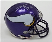 Adrian Peterson Autographed Minnesota Vikings Mini Helmet Beckett