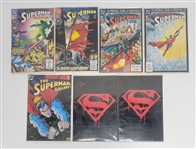 "Superman" Autographed Vintage Comic Book Collection (7)
