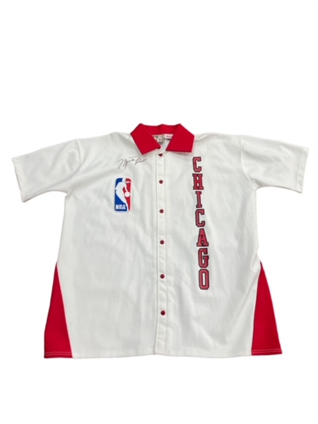 Michael Jordan RARE Autographed Upper Deck Chicago Bulls Rookie Warm Up Jacket UDA Authentication