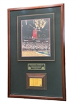 Michael Jordan Autographed Upper Deck NBA Finals Floor Framed Display Limited Edition #86/123 UDA COA