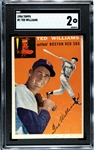 Ted Williams 1954 Topps #1 Card SGC 2