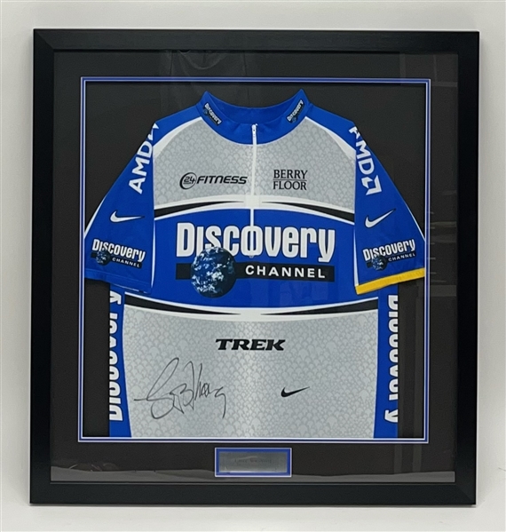 Lance Armstrong Autographed & Framed Tour De France Jersey w/ Beckett LOA