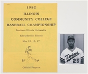 Kirby Puckett RARE Autographed 1982 College Baseball Program w/ Beckett LOA