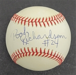 Pooh Richardson RARE Autographed Baseball JSA