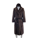 Vintage Saks Fifth Avenue 1980s Mink Coat w/ Matching Bloomingdale's Mink Hat & Belt