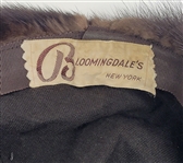 Vintage Saks Fifth Avenue 1980s Mink Coat w/ Matching Bloomingdale's Mink Hat & Belt