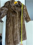 Vintage Saks Fifth Avenue 1980s Mink Coat w/ Matching Bloomingdale's Mink Hat & Belt