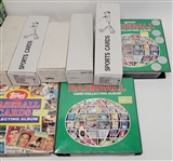 Extensive Collection of Baseball & Football Cards w/ Sets