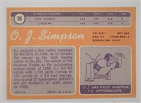 O.J. Simpson 1970 Topps #90 Rookie Card