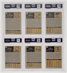 Lot of 6 Autographed & Encapsulated 1971 Topps Football Cards PSA/DNA