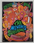 The Memphis Super Bowl 1970 Chiefs vs. Browns Program