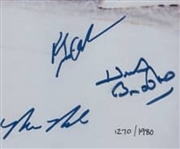 1980 USA Olympic Hockey Team Signed & Framed 25x33 Photo w/ 21 Signatures Including Herb Brooks LE #1270/1980 w/ Beckett LOA
