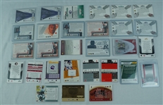 NFL Collection of 29 Game Used & Autographed Football Cards