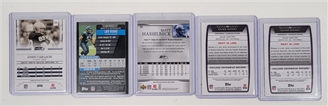 Collection of Football Cards w/ Rookies & 5 Autographs