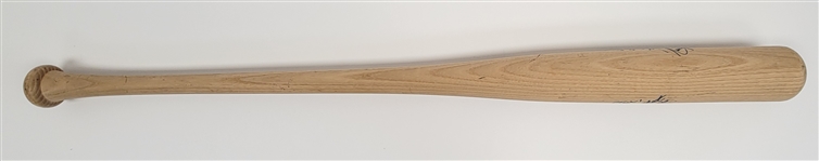 Kirby Puckett Game Issued, Autographed & Extensively Inscribed To Bart Starr Louisville Slugger Bat w/ Beckett LOA