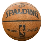 Michael Jordan & Kobe Bryant Dual Signed 2010-11 Game Used Basketball UDA & PSA/DNA LOA