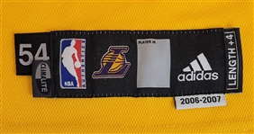 Kobe Bryant 2006-07 Los Angeles Lakers Game Used Jersey w/ D.C. Sports & Dave Miedema LOA's