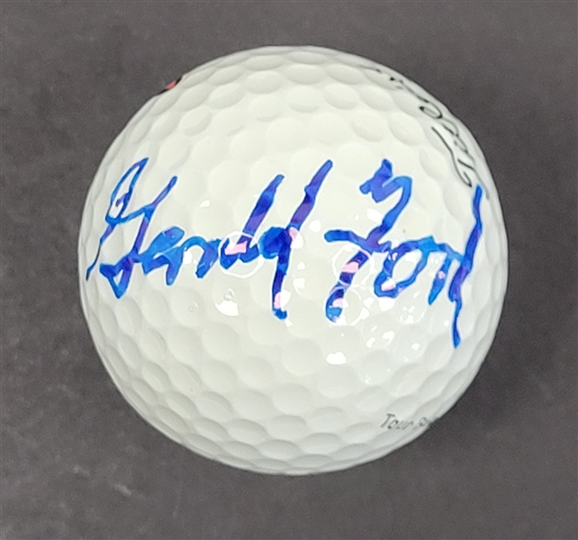 Gerald Ford Autographed Golf Ball w/ Beckett LOA