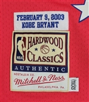 Kobe Bryant Autographed 2003 NBA All-Star Mitchell & Ness Stat Jersey LE #4/8 PSA/DNA & Beckett LOA