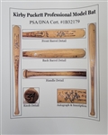 Kirby Puckett c. 1988-89 Minnesota Twins Game Used & Autographed Bat w/ Beckett LOA & PSA/DNA GU 9.5