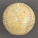 1927 New York Yankees World Series Champions Team Signed Spring Training Game Used Baseball w/ JSA LOA