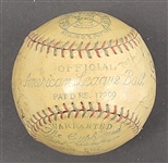 1929 New York Yankees Team Signed Baseball w/ Ruth & Gehrig JSA LOA