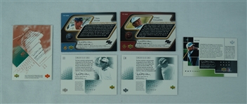 PGA Collection of 6 Autographed & Game Used Golf Patch Cards