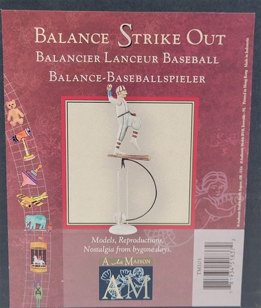 A La Maison Balance Strikeout Pitcher Model Toy Unopened in Original Box